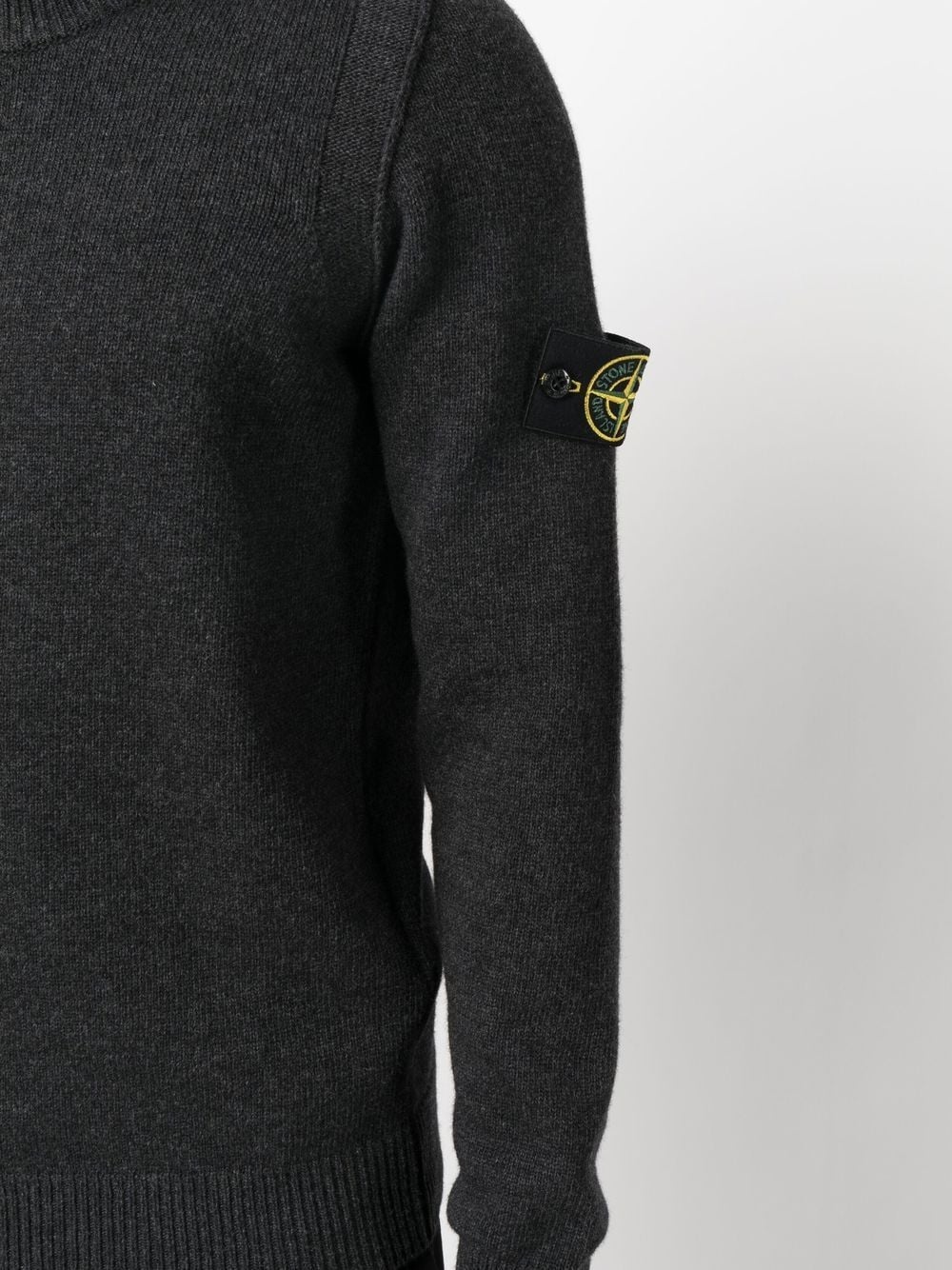 Compass-patch crew-neck jumper - 5