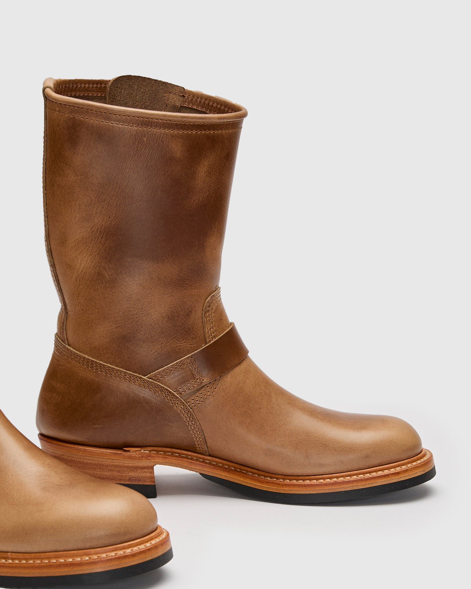 Wabash Engineer Boot in Horween Chromexcel Natural - 4