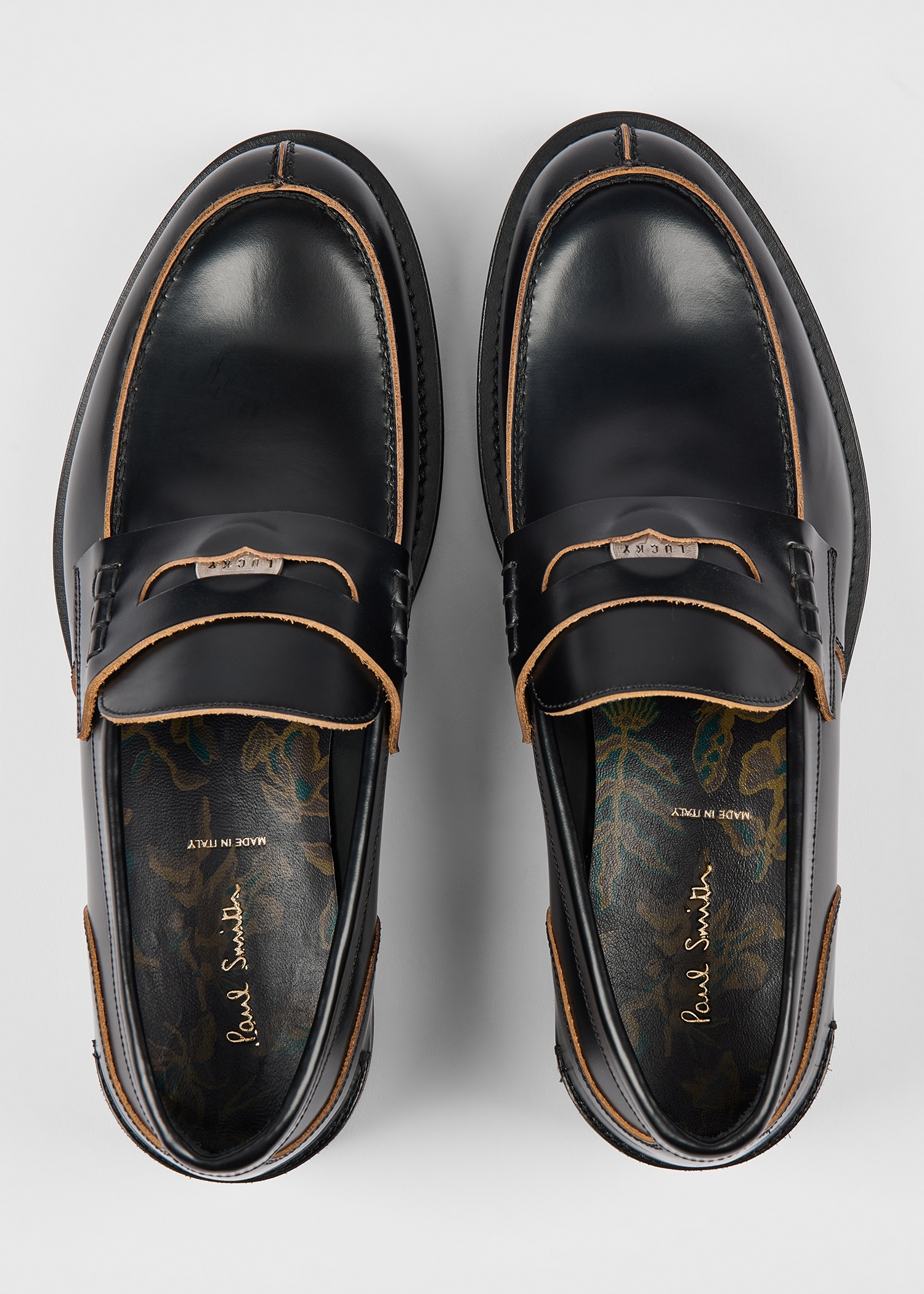 Black High-Shine Leather 'Donovan' Loafers - 5