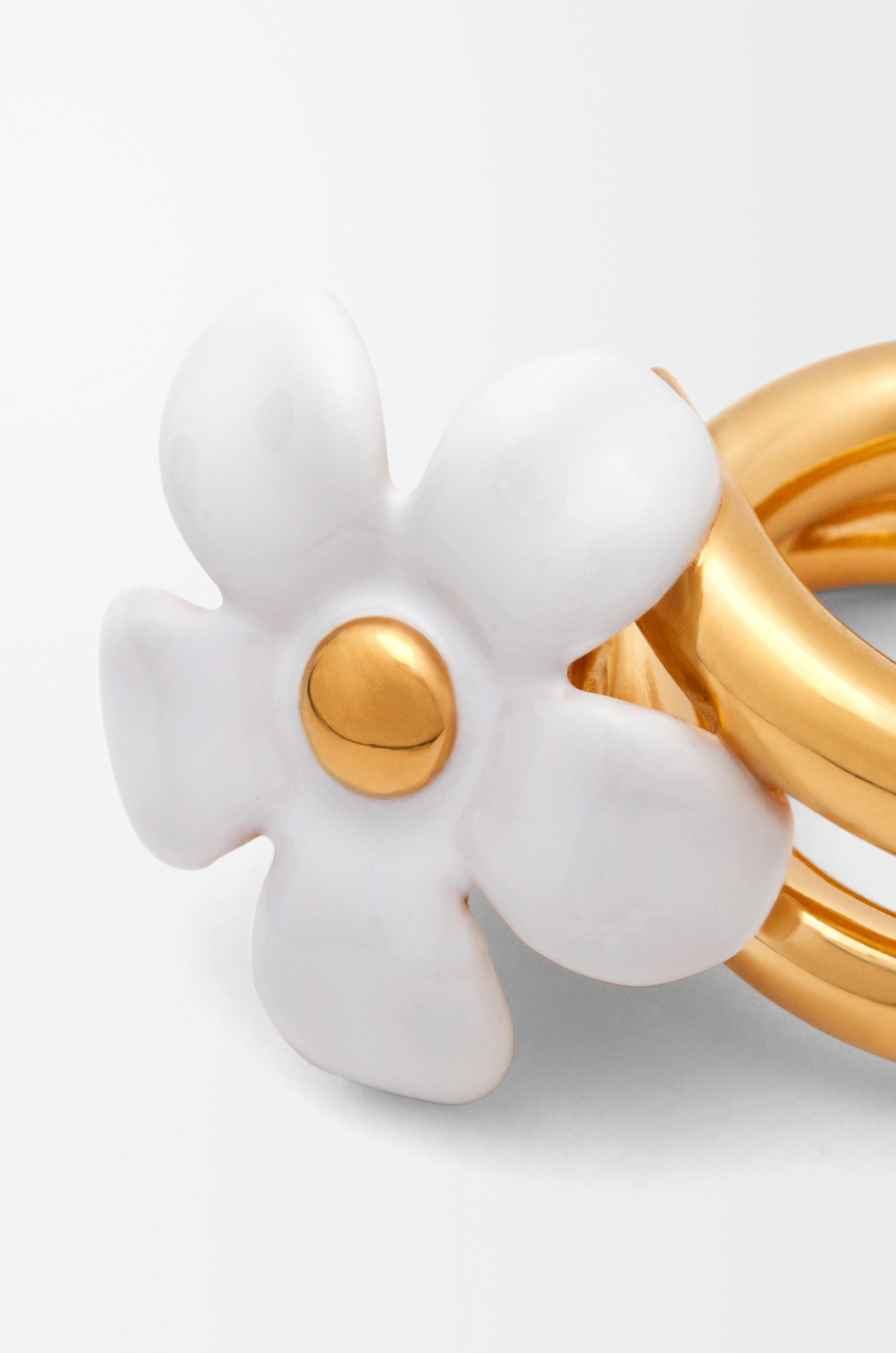 Flor ring in sterling silver and enamel - 5