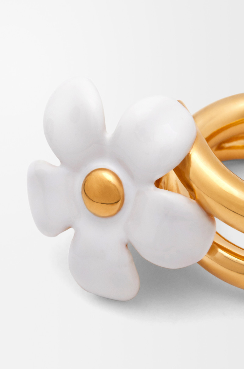Flor ring in sterling silver and enamel 5