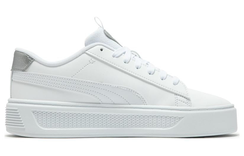 (WMNS) PUMA SmashPlatform V3 Pop Up Metallics 'White' 392504-02 - 2