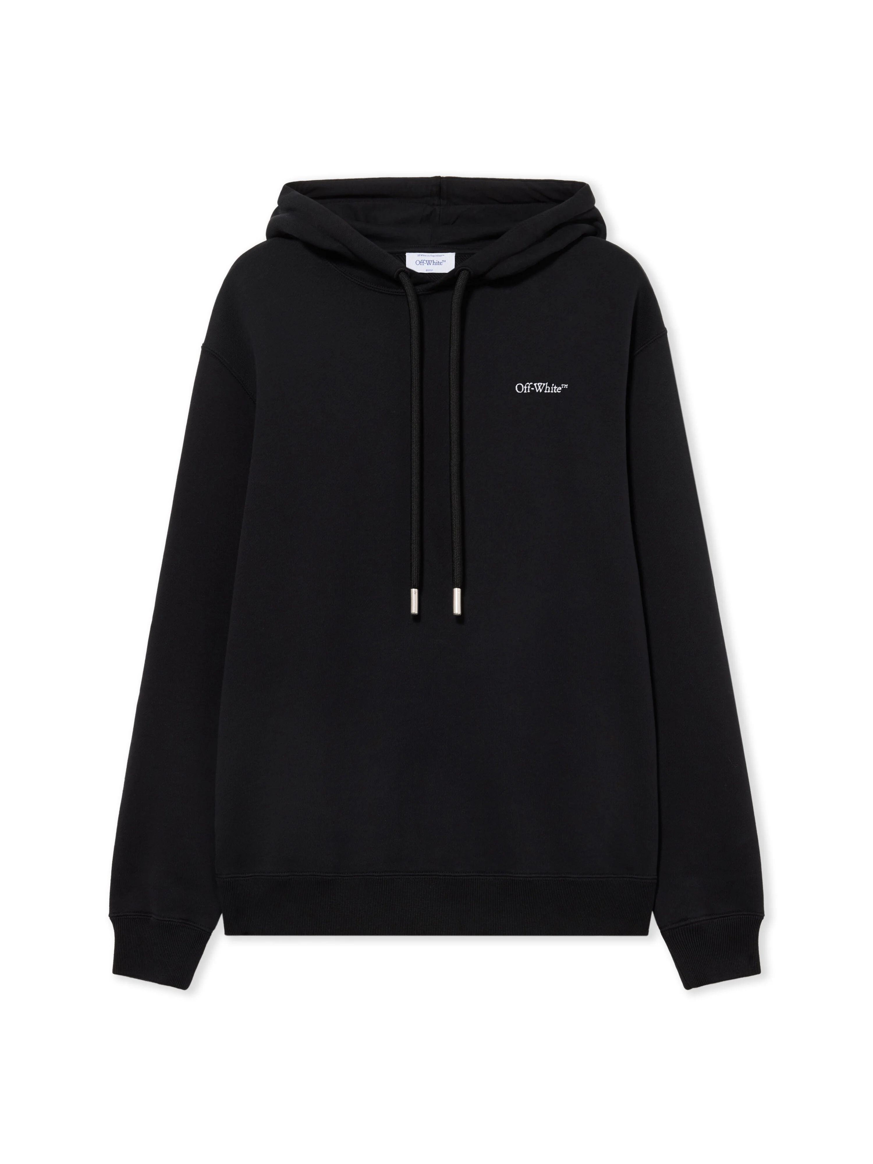 Embroidered Arrow Out Flower Hoodie - 1
