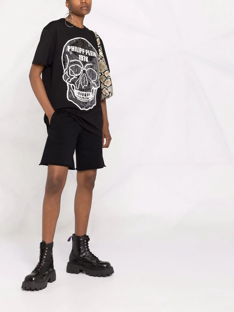 skull-embellished round-neck T-shirt 6