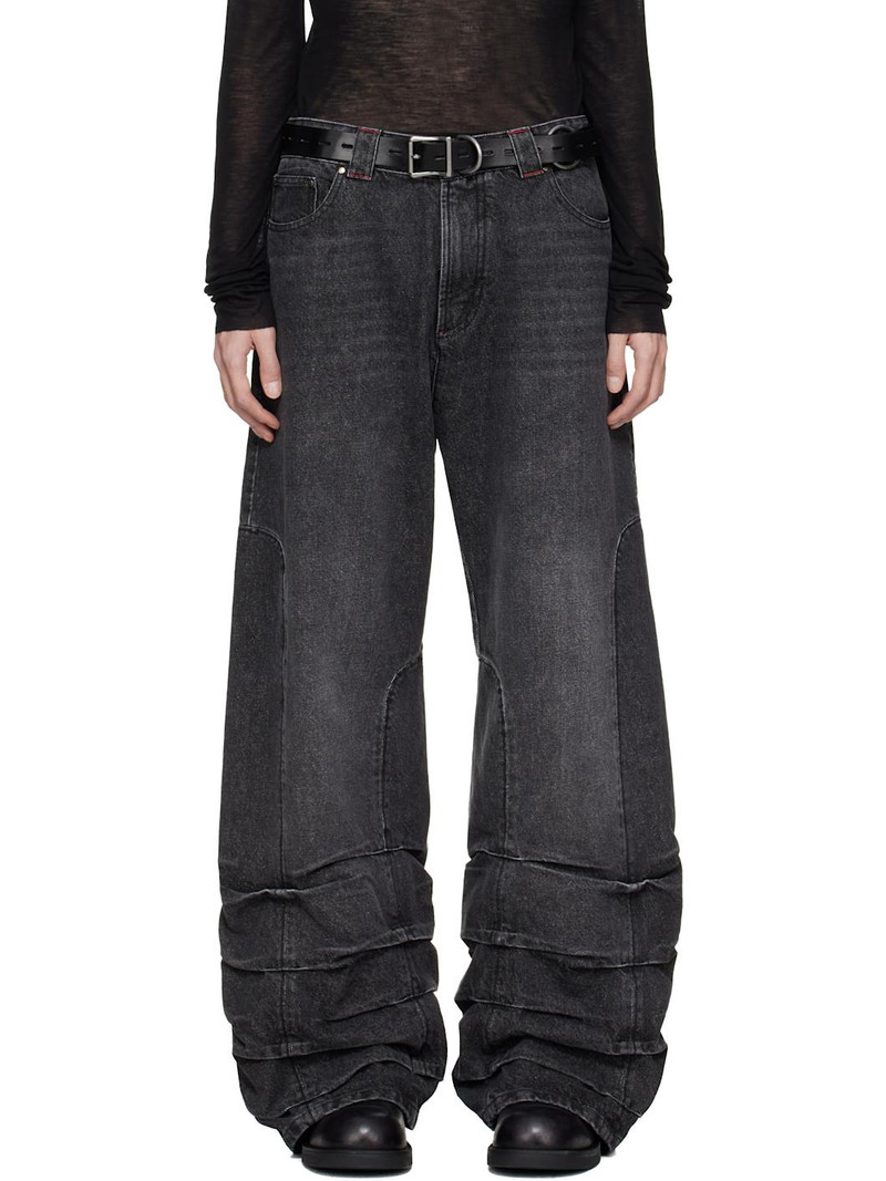 Black Smock Detailed Jeans 1
