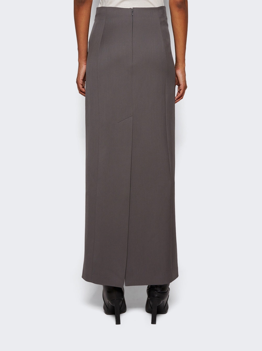 Column Maxi Skirt Slate Grey - 5