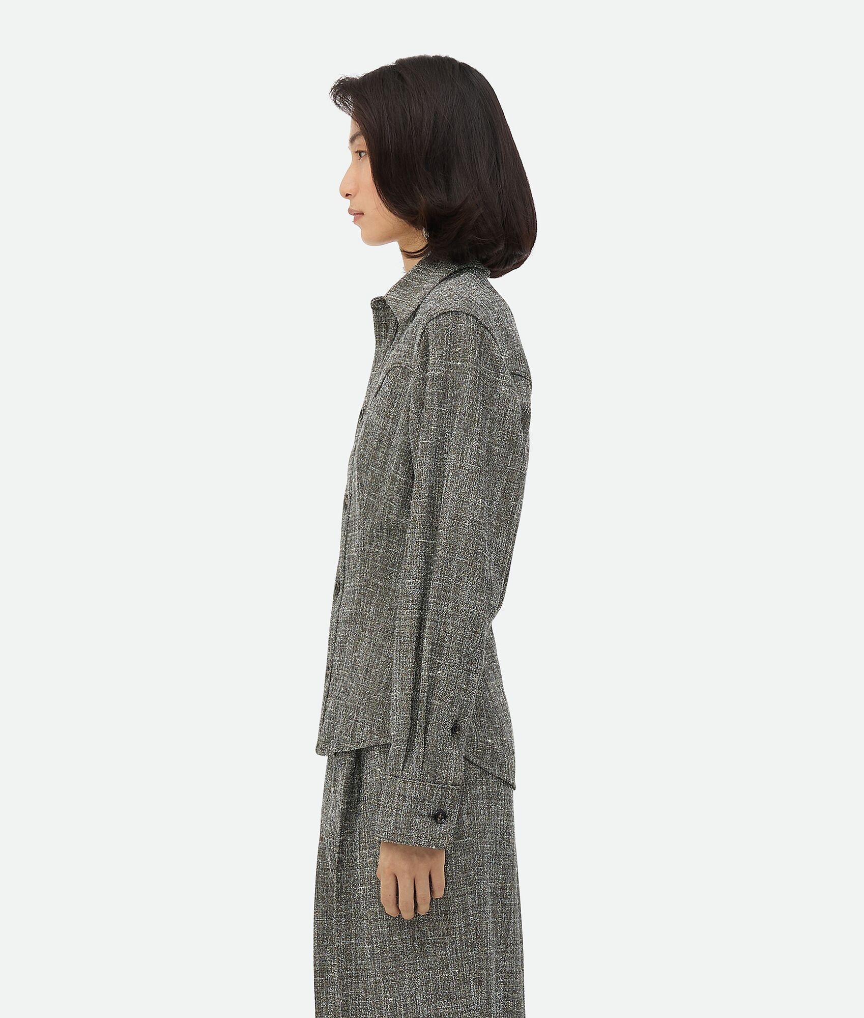 Melange Viscose And Silk Shirt - 2