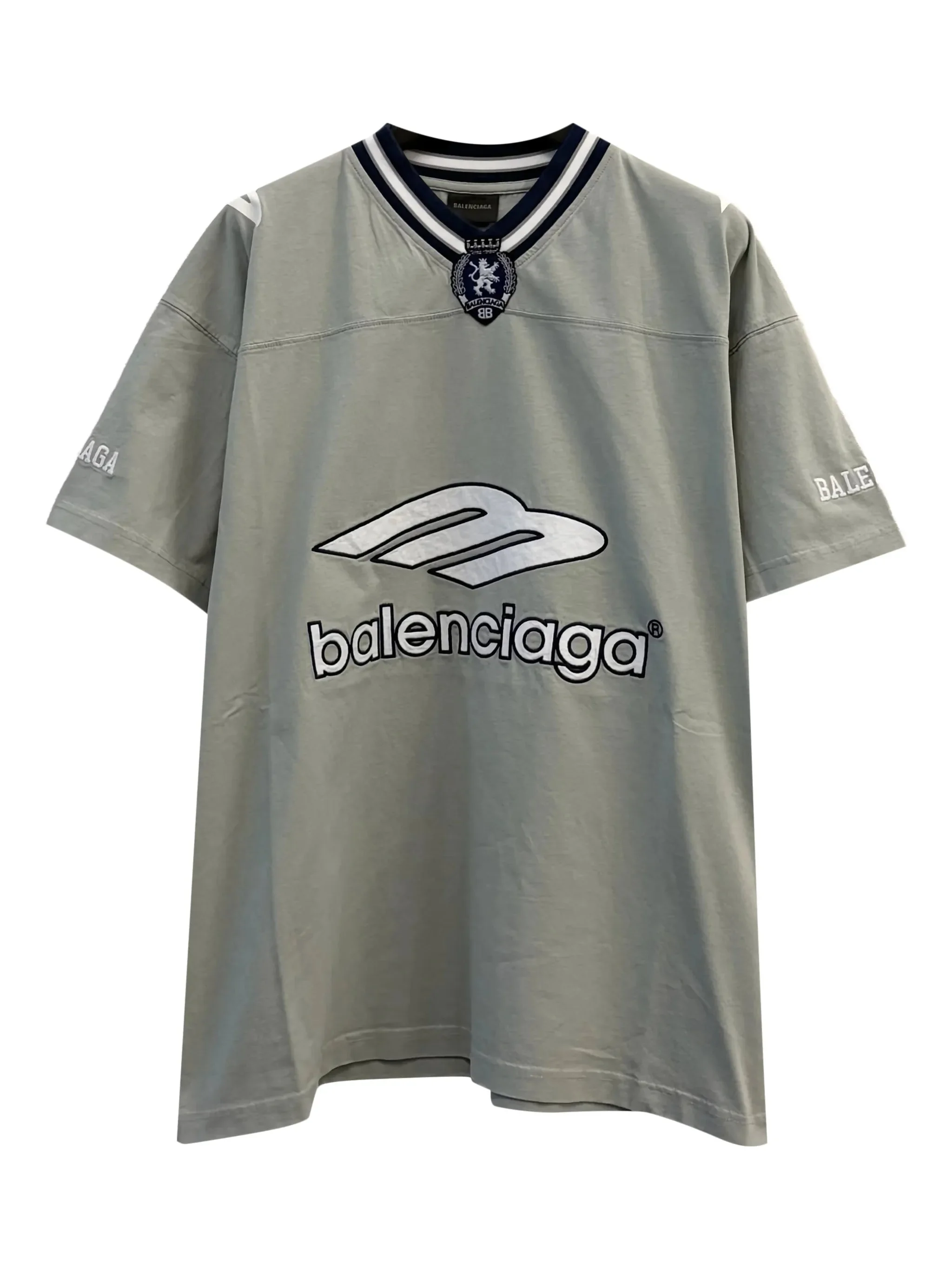Balenciaga 3B Football V-neck T-shirt - 1