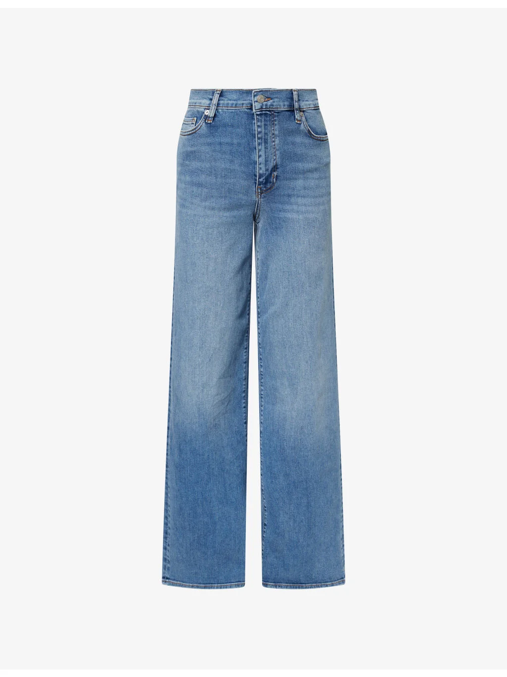 Le Slim Palazzo Long-Leg Stretch-Denim Jeans - 1