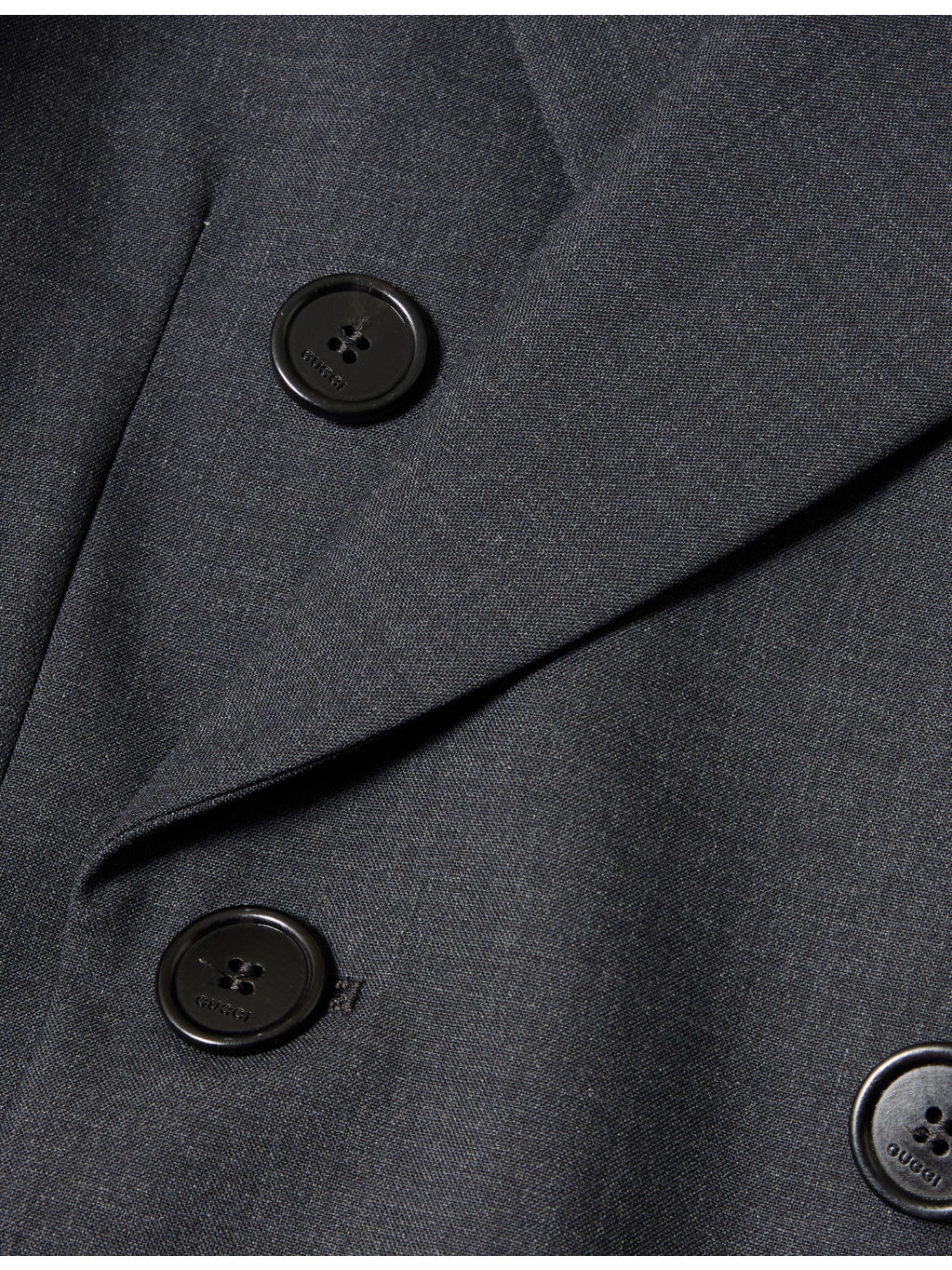 Peak-Lapel Double-Breasted Wool Blazer - 6