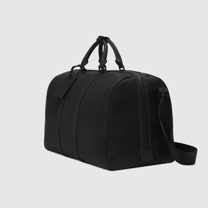 GG rubber-effect large duffle bag 1