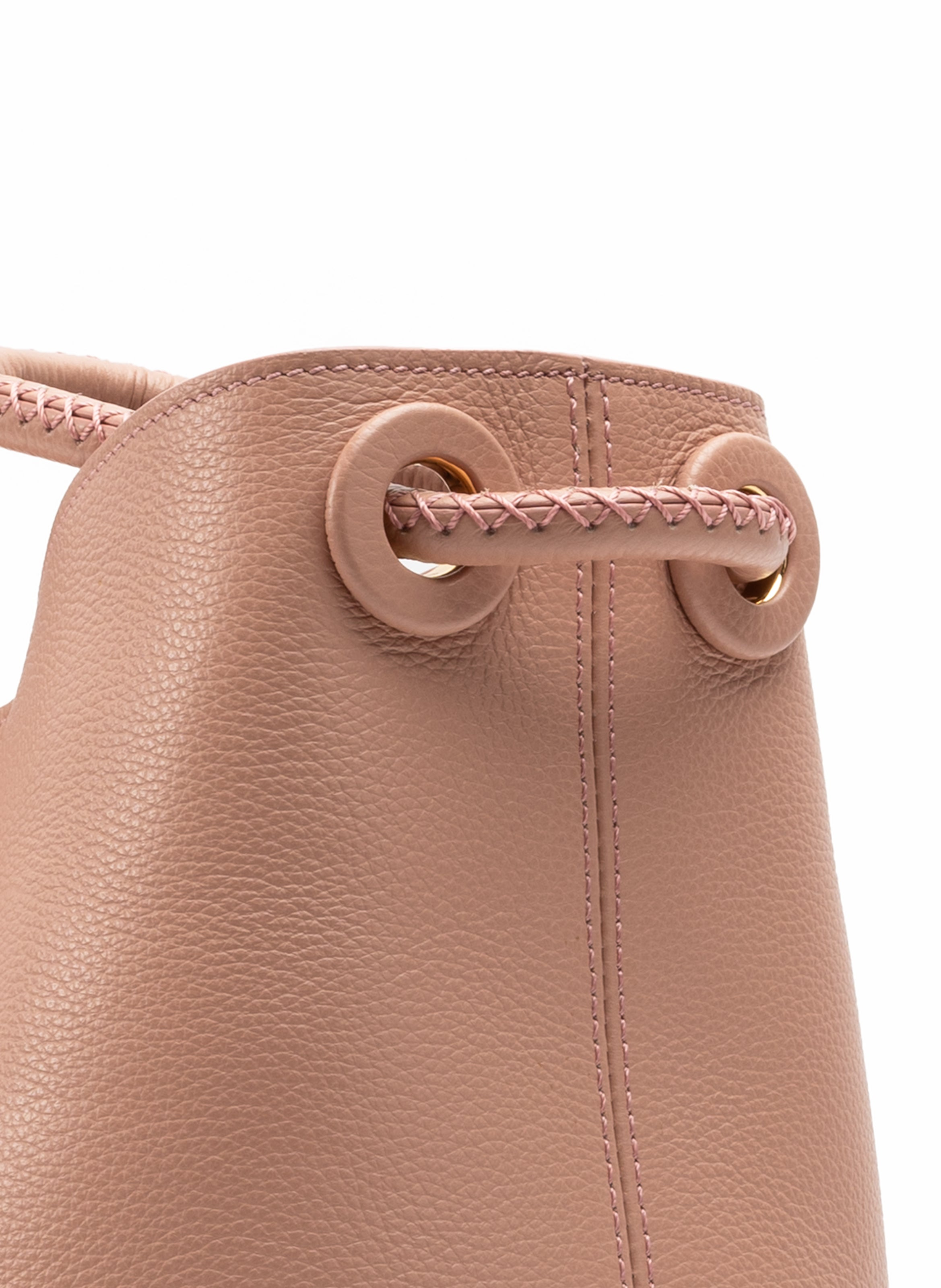 New Vosges Pebbled Leather Dust Pink - 4
