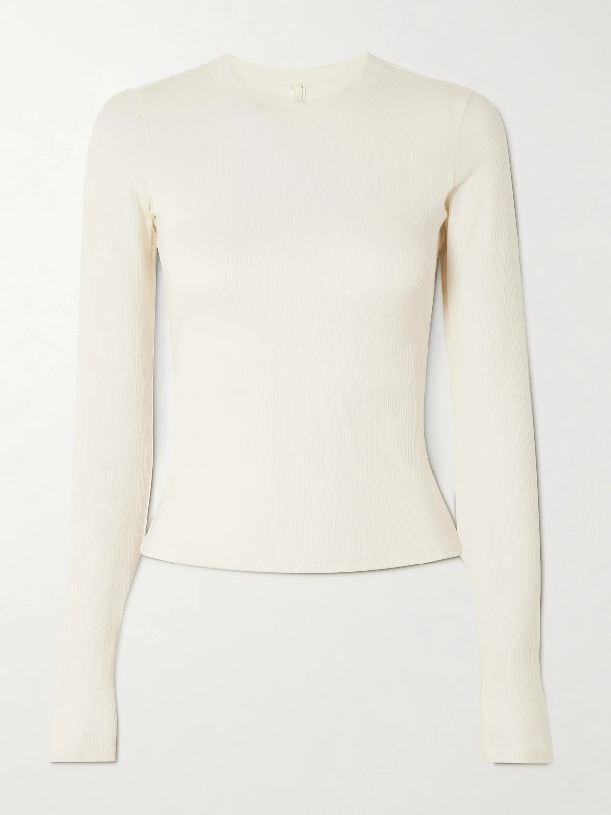 Stretch-cotton Jersey Long Sleeve T-shirt - 1