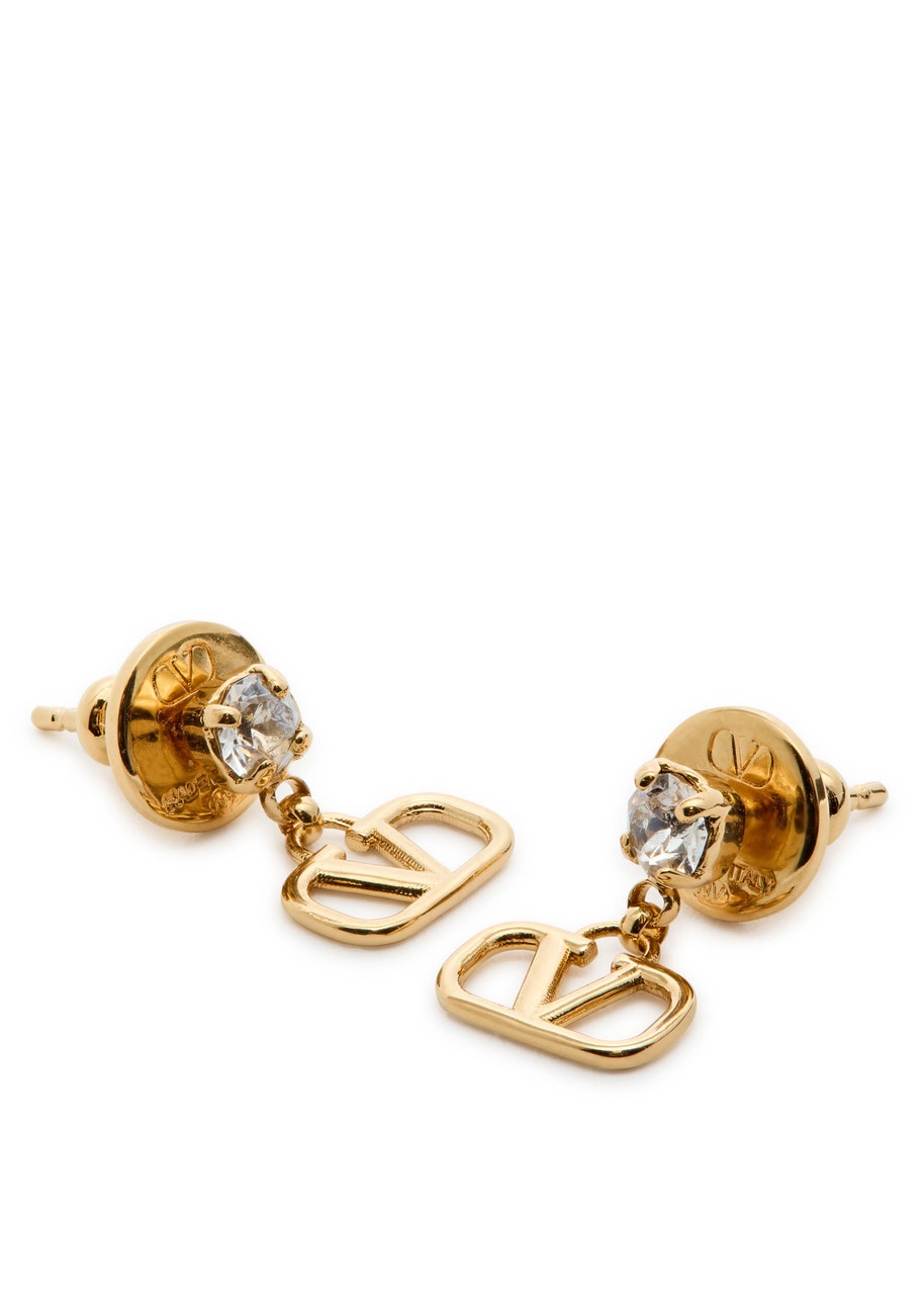 Valentino Garavani Vlogo Drop Earrings - 3