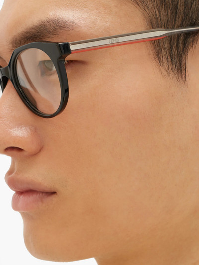 FENDI Round acetate glasses outlook