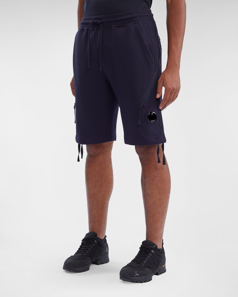 C.P. Company Diagonal Raised Fleece Zipped Pocket Shorts outlook