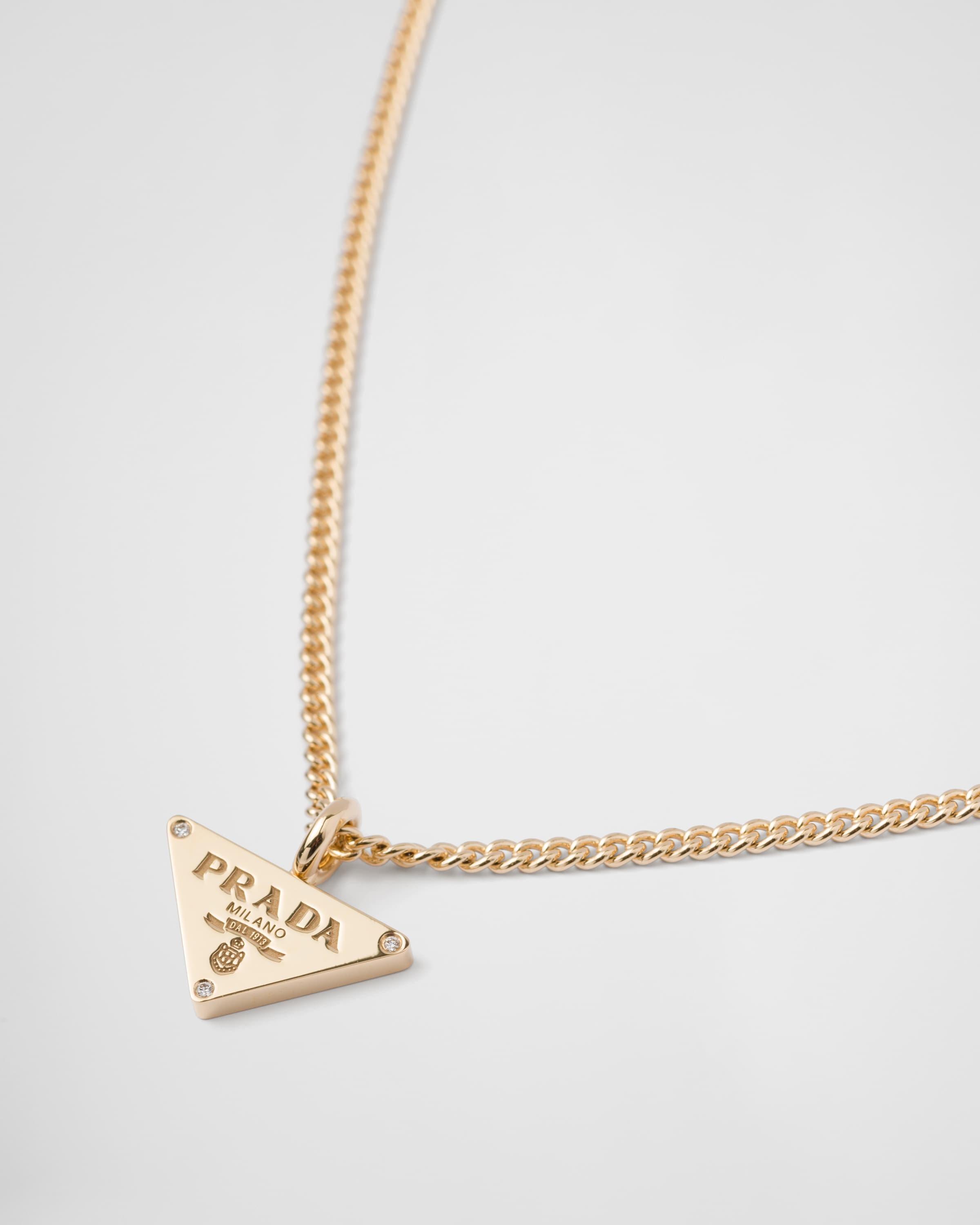 Eternal Gold pendant necklace in yellow gold with diamonds - 4