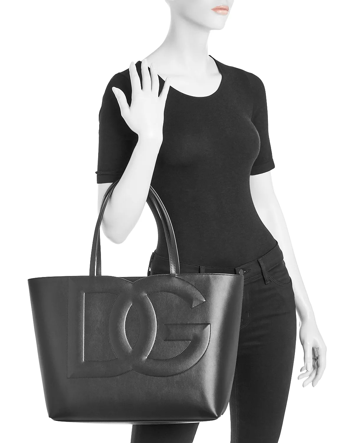 Logo Large Leather Tote - 2