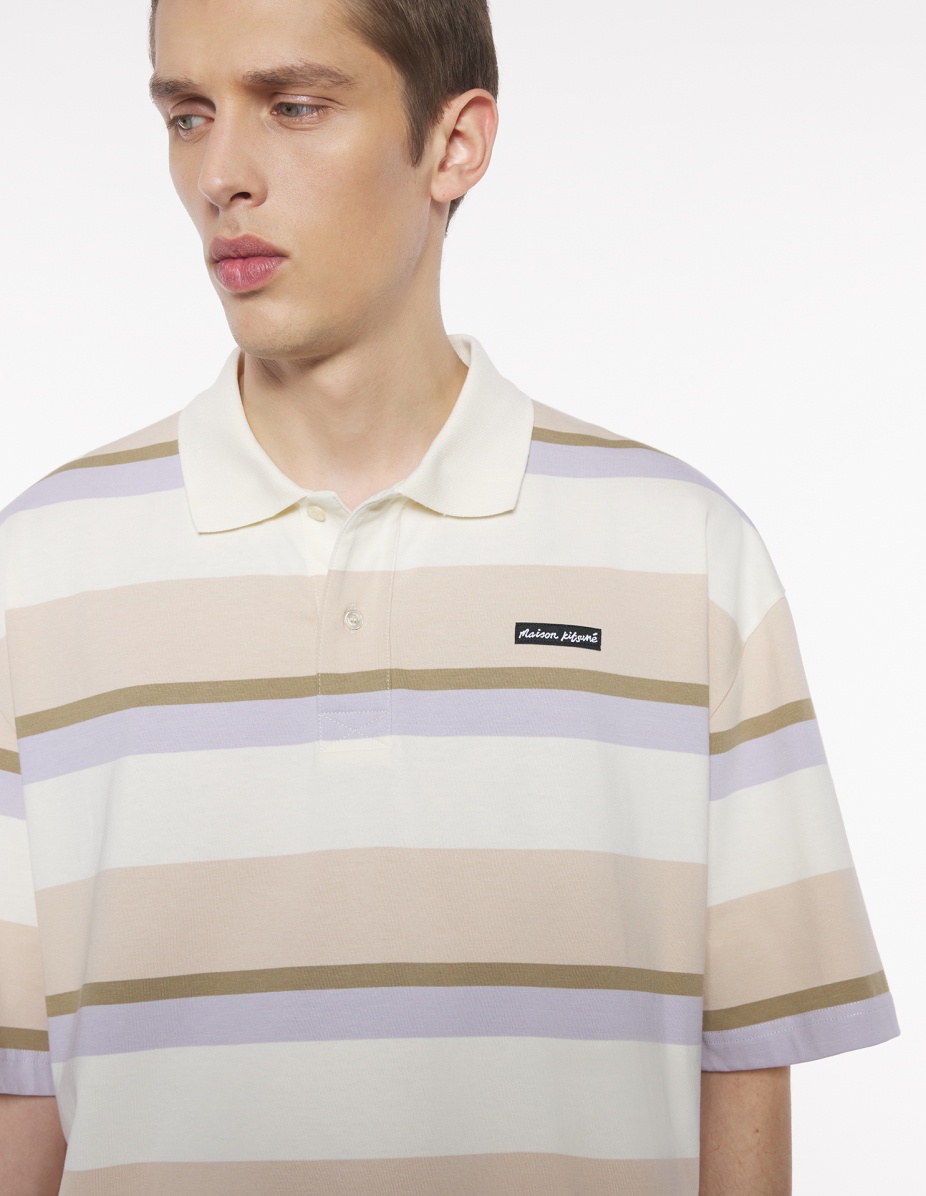 STRIPED SS OVERSIZE POLO - 4