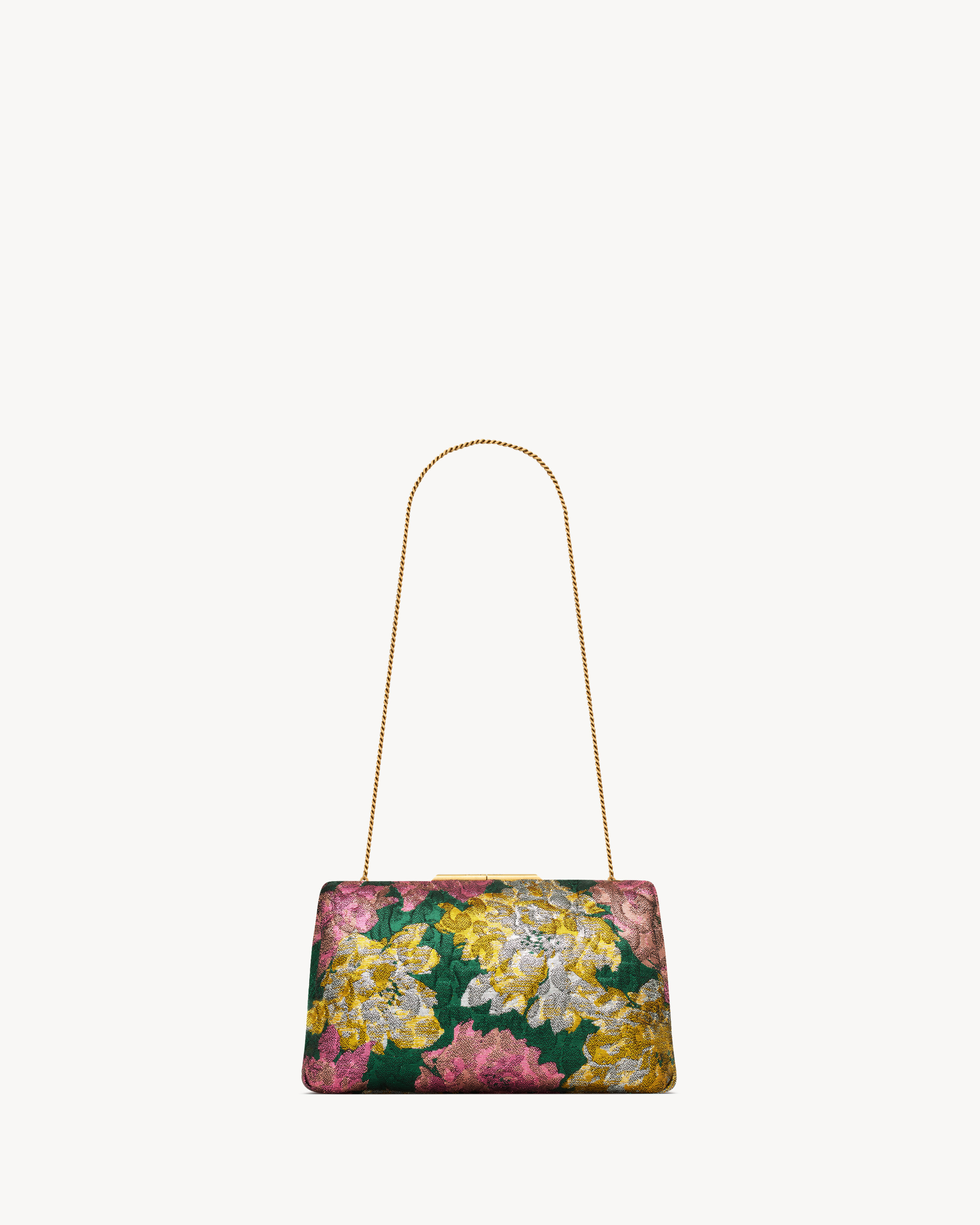 SAINT LAURENT CLUTCH SMALL IN BROCADE - 3