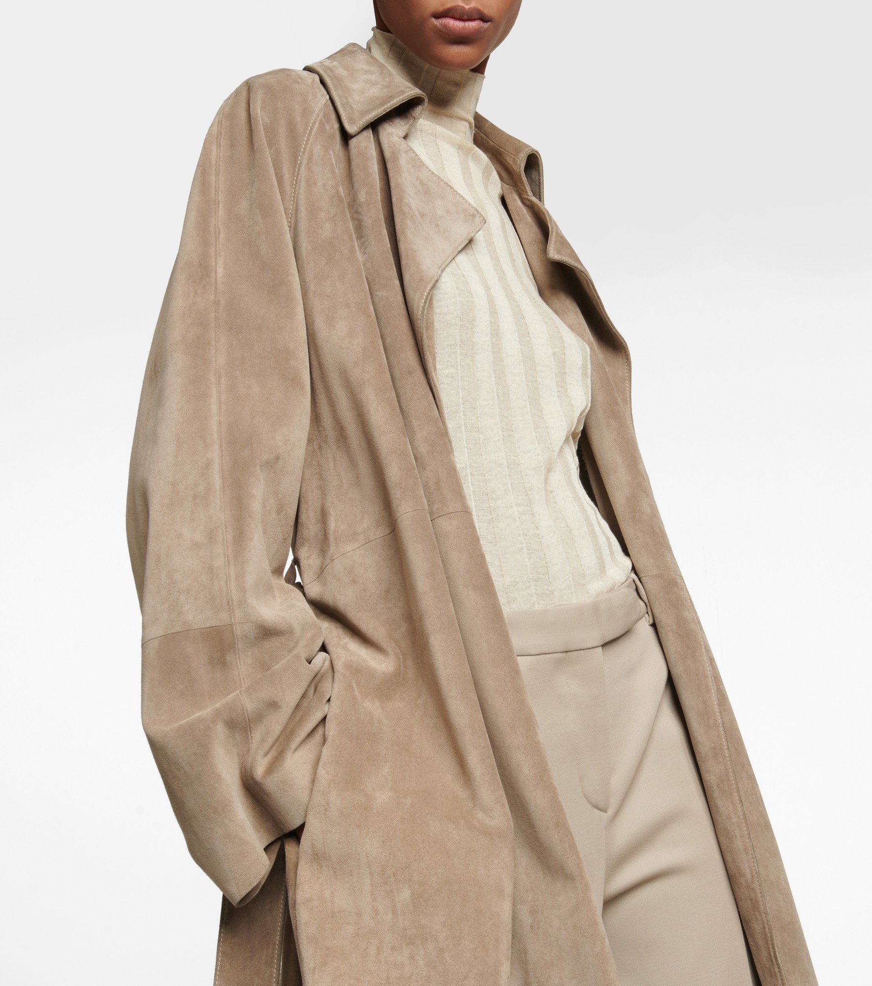 Poseidone suede coat - 4