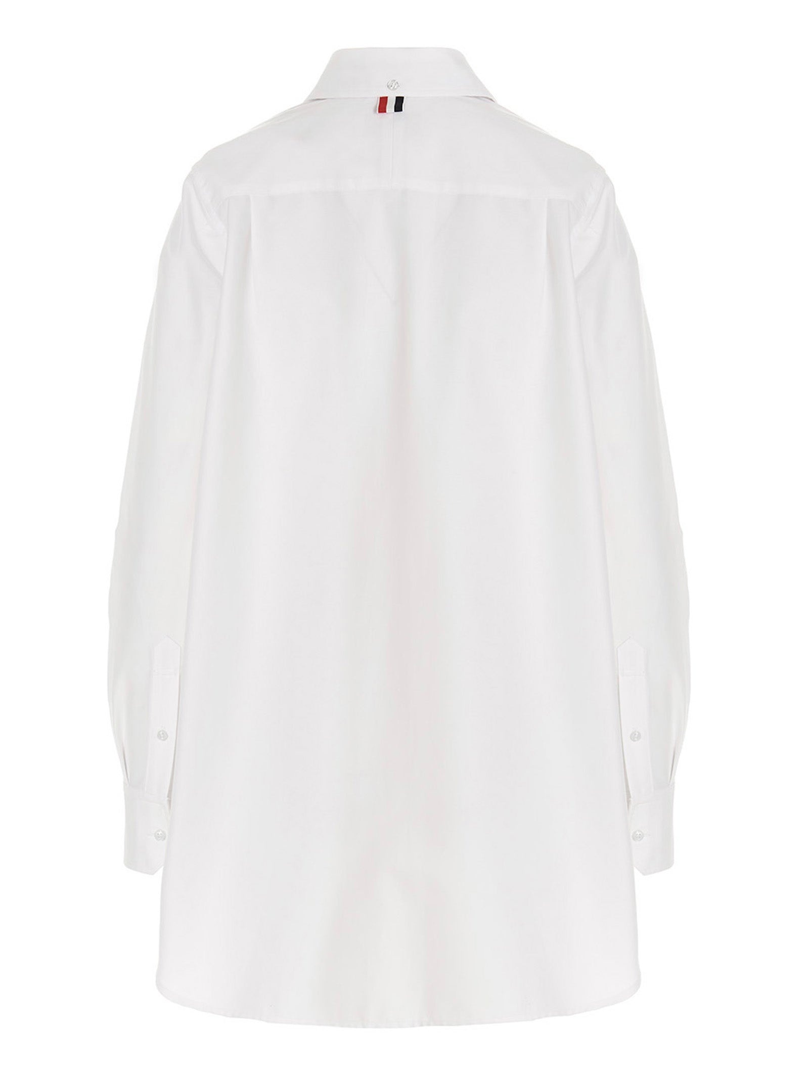 Thom Browne Women Logo Pussy Bow Blouse - 2