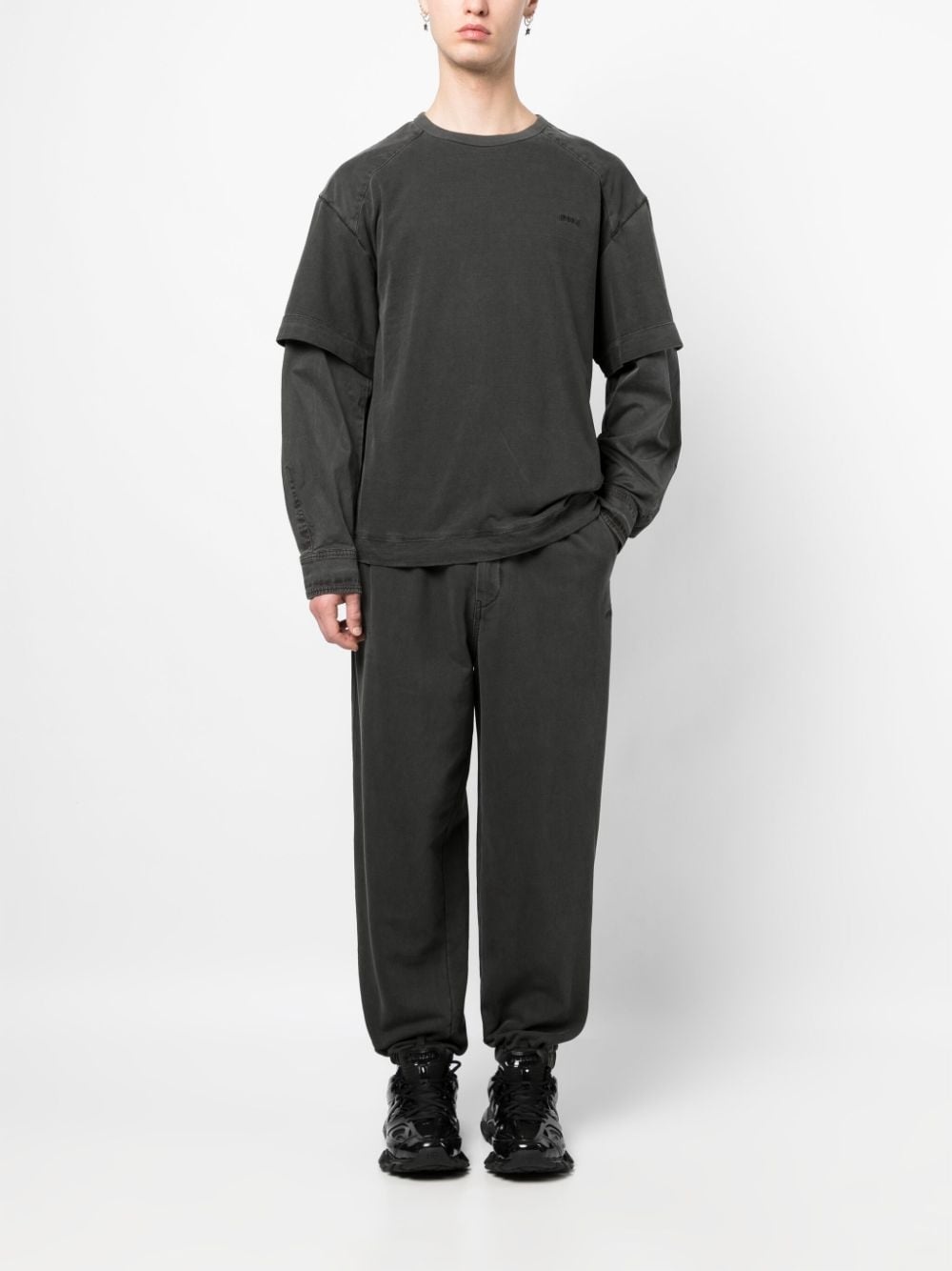 faded-effect long-sleeve T-shirt - 2