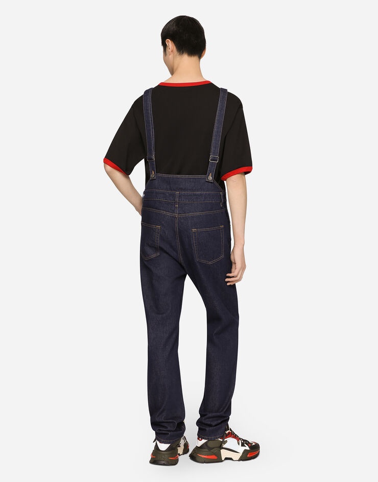 Blue denim dungarees - 3