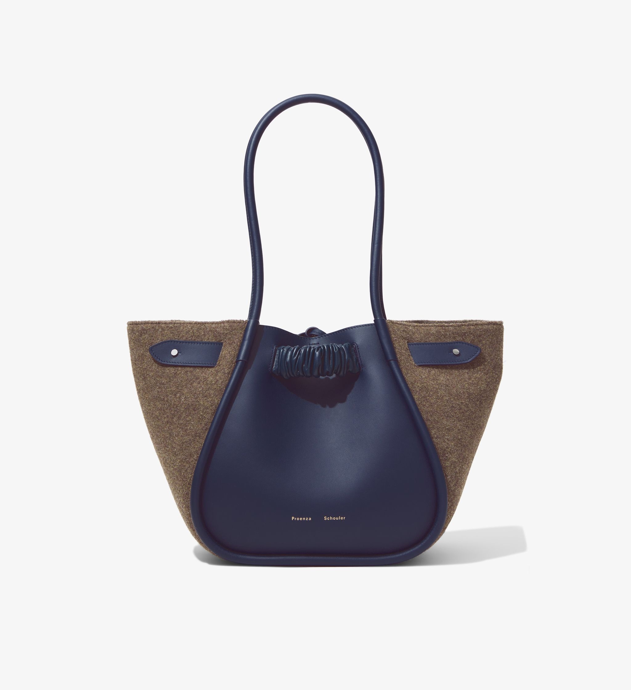 Felt Large Ruched Tote - 1