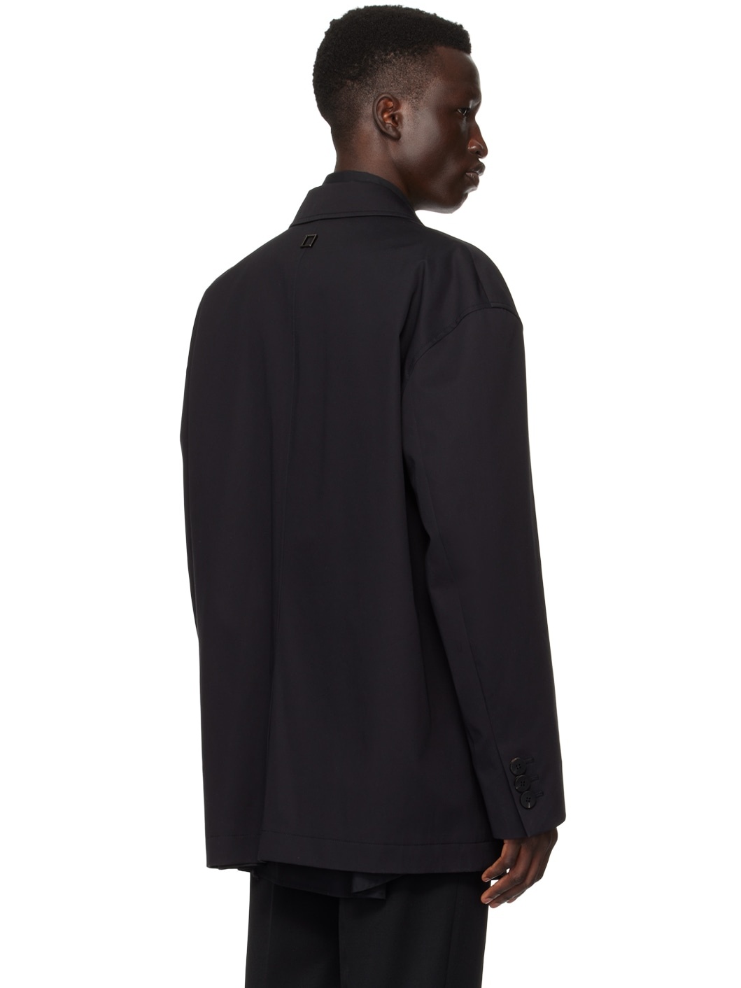 Black Single-Breasted Blazer - 3