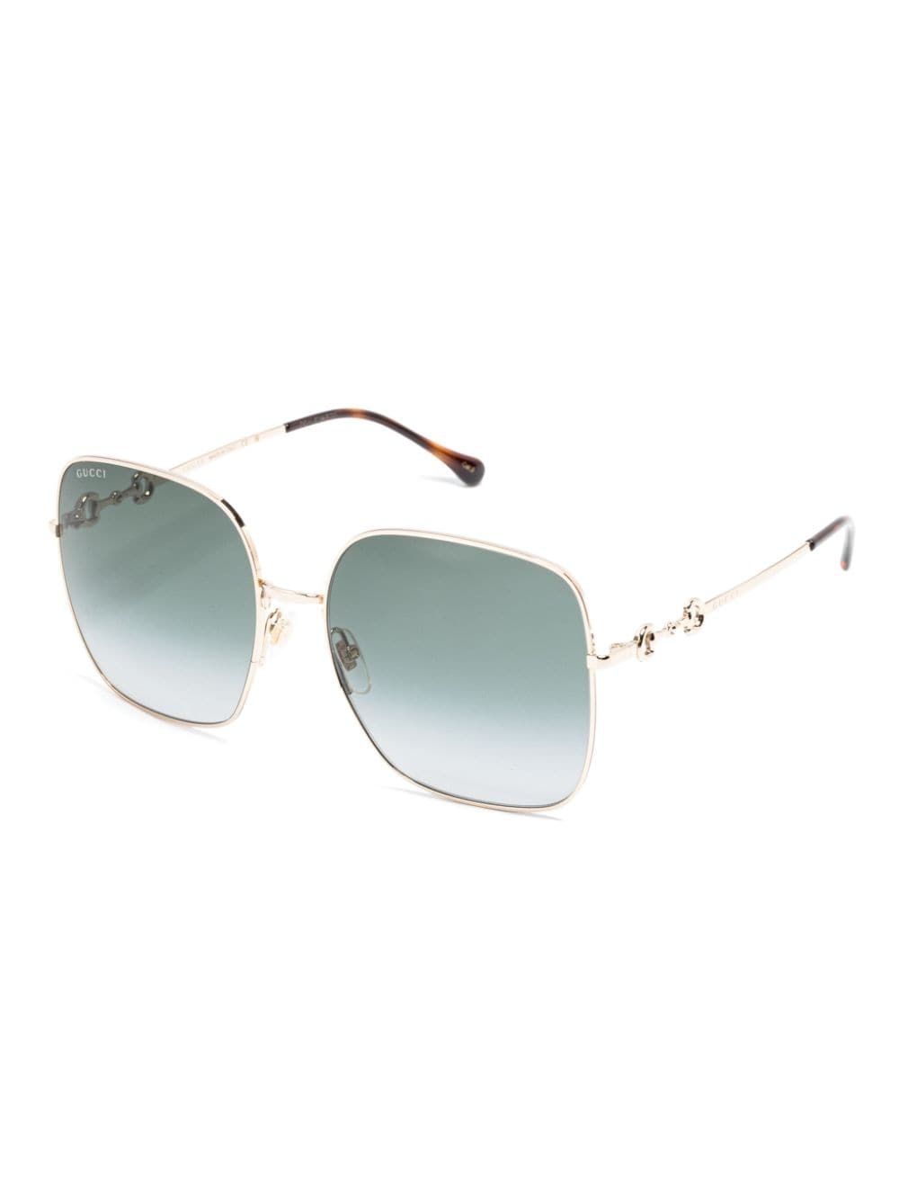 horsebit detail square-frame sunglasses - 2