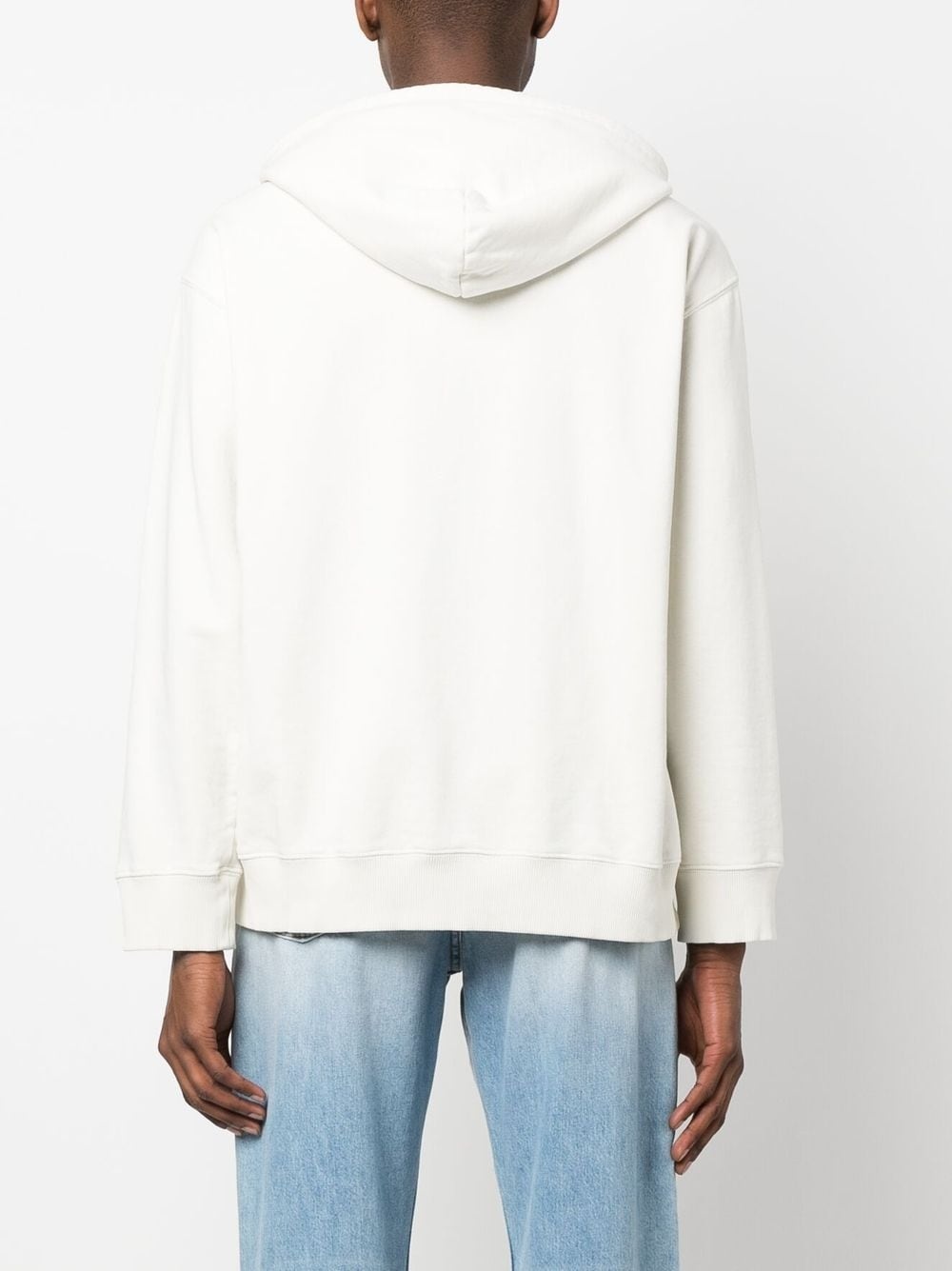logo-print distressed hoodie - 4