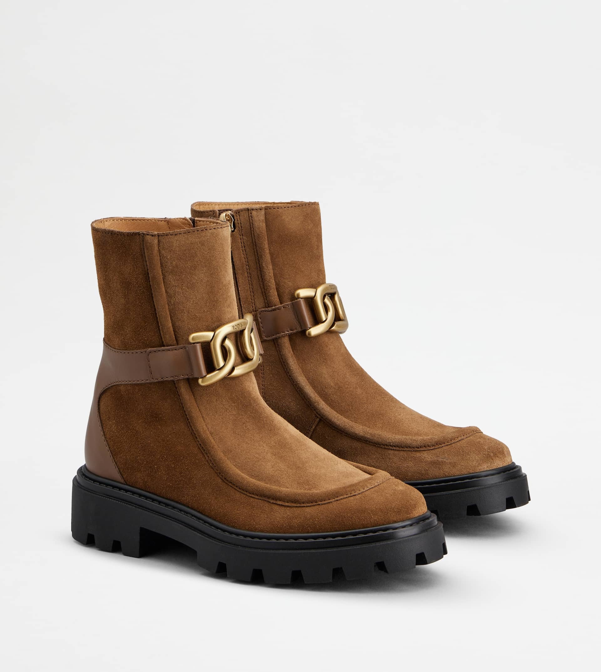 KATE ANKLE BOOTS IN SUEDE - BROWN - 3