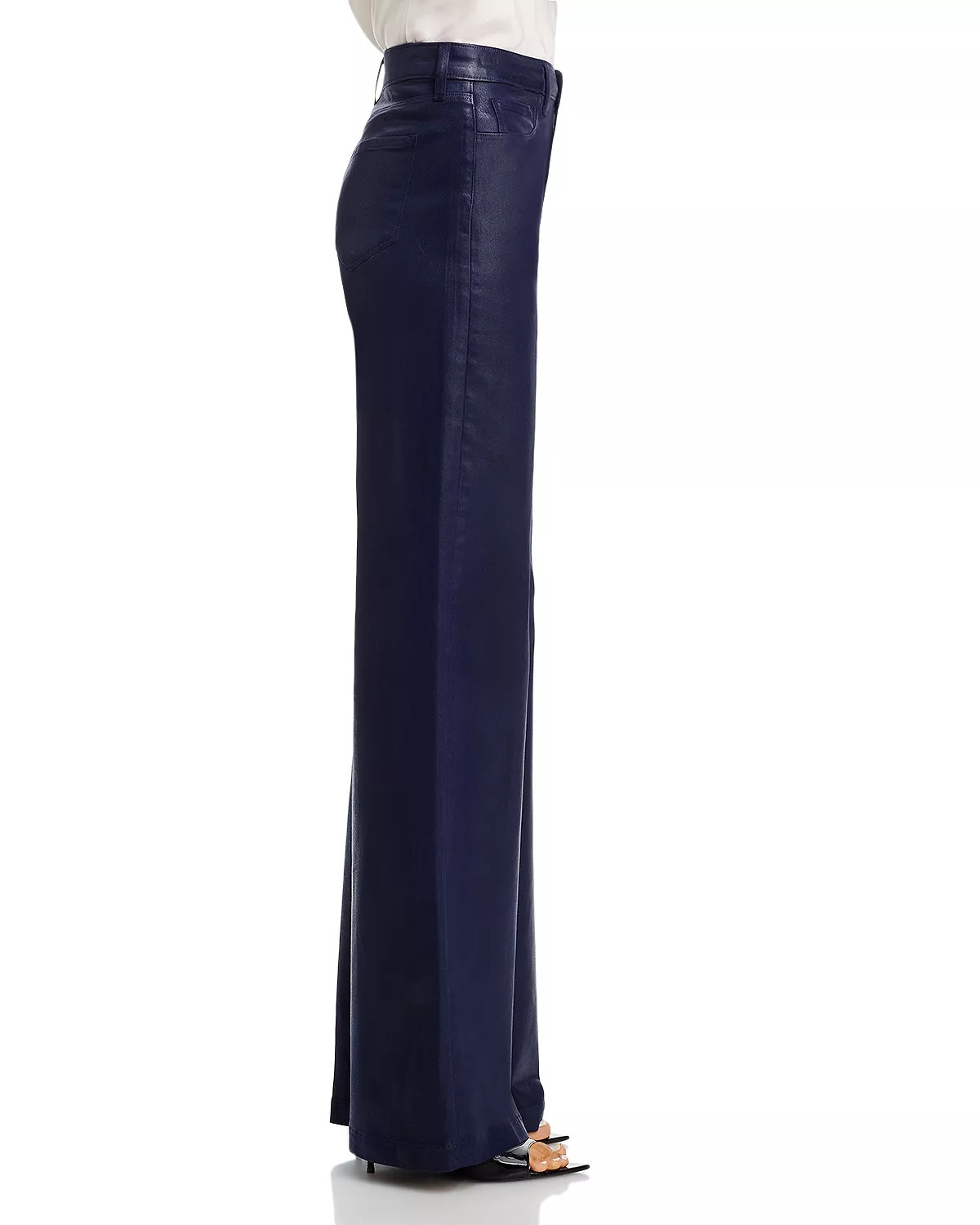 Clayton High Rise Wide Leg Jeans in Deep Midnight - 4