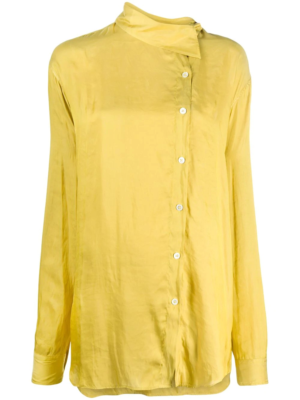 off-centre fastening shirt - 1