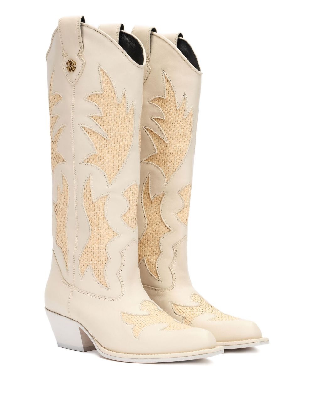 Western-inspired embroidered boots - 2