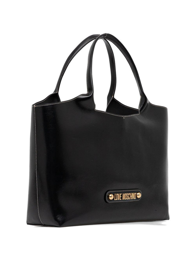 Moschino logo-appliqué tote bag outlook