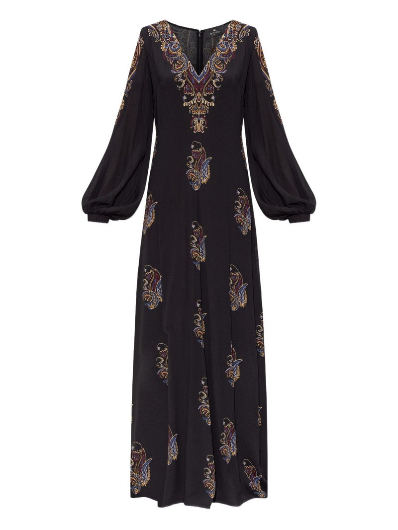 V-neck maxi dress 1