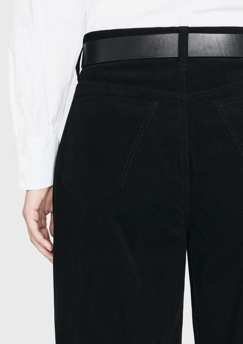 The Corduroy Trouser in Black - 3