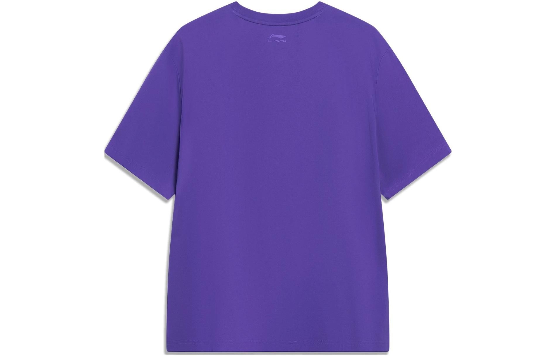 Li-Ning Hoops Comics Graphic T-shirt 'Purple' AHST569-4 - 2