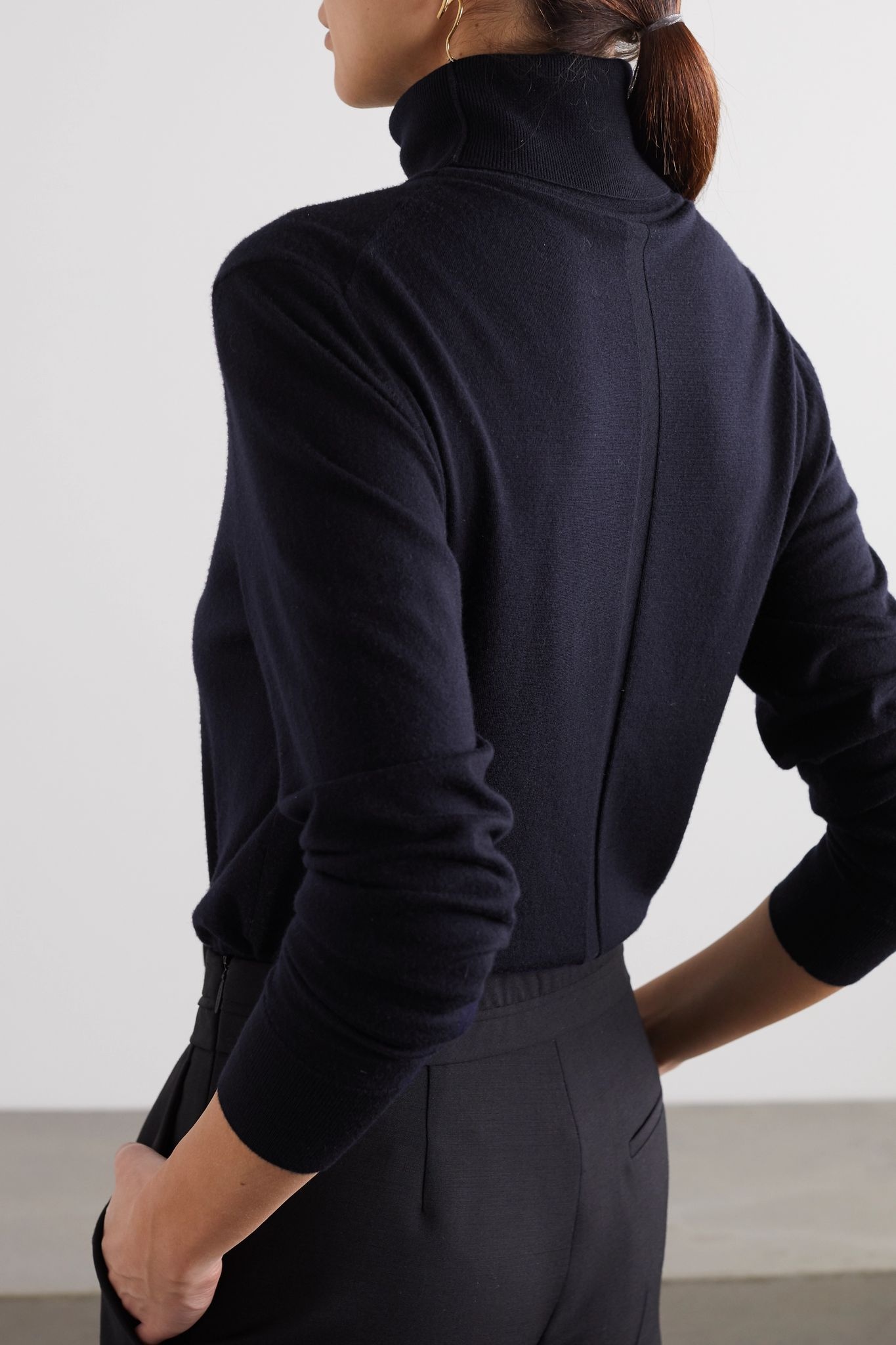 Chanic merino wool and cashmere-blend turtleneck sweater - 4