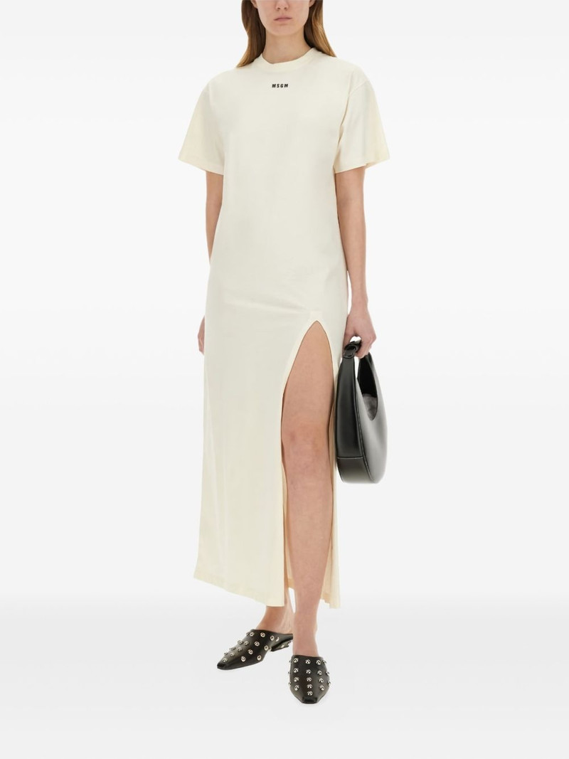 MSGM slit-hem tee dress outlook