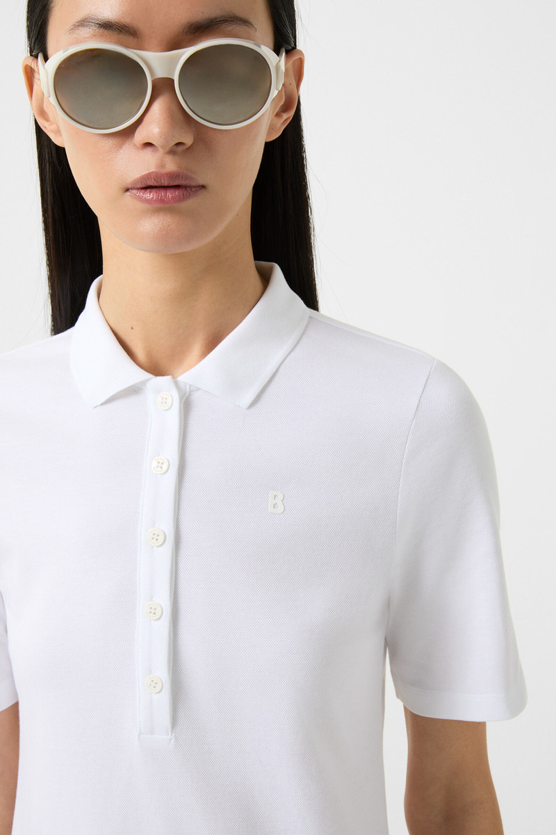 Malika polo shirt in White 4