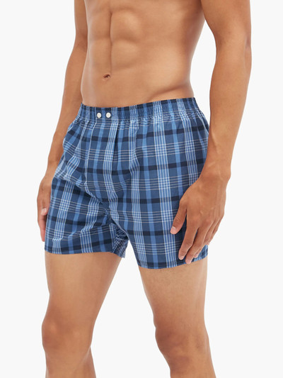 Derek Rose Nelson checked cotton-poplin boxer shorts outlook