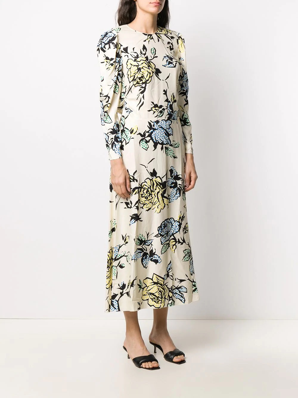 floral print maxi dress - 3