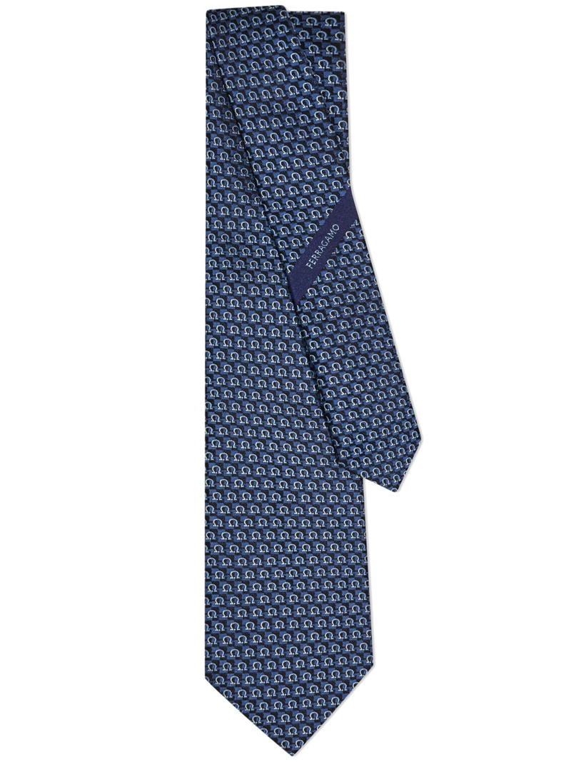 Gancini Jacquard Tie - 1