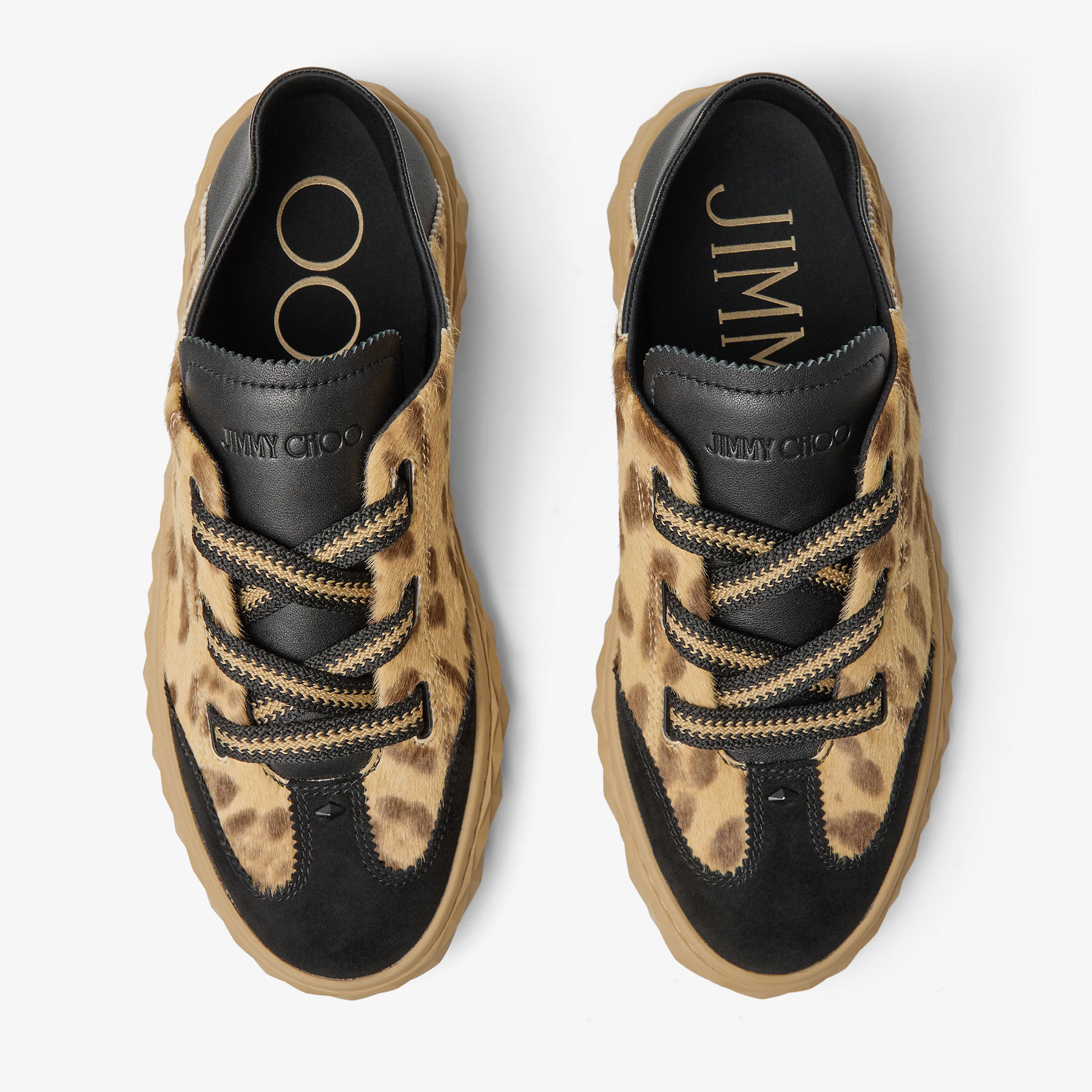 Diamond Light Flex/F
Natural Leopard Print Pony Leather Trainers - 6