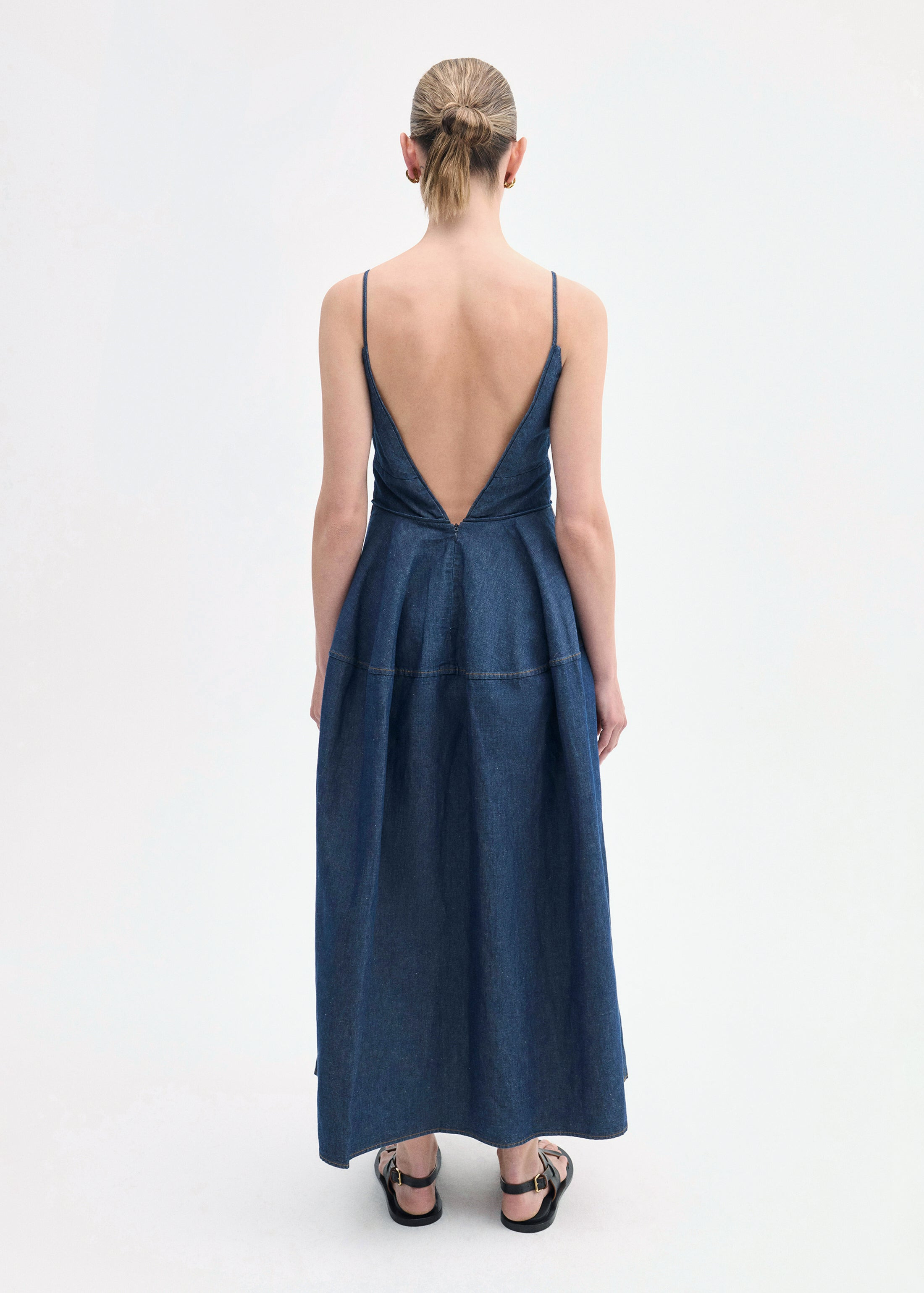 Camisole Dress in Chambray - 4
