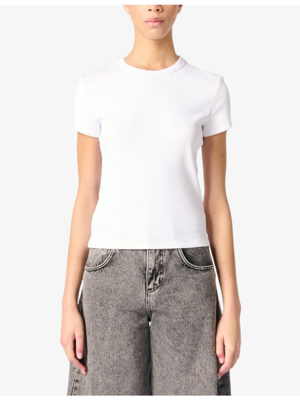 Clover-Embroidered Short-Sleeve Cotton T-Shirt - 3