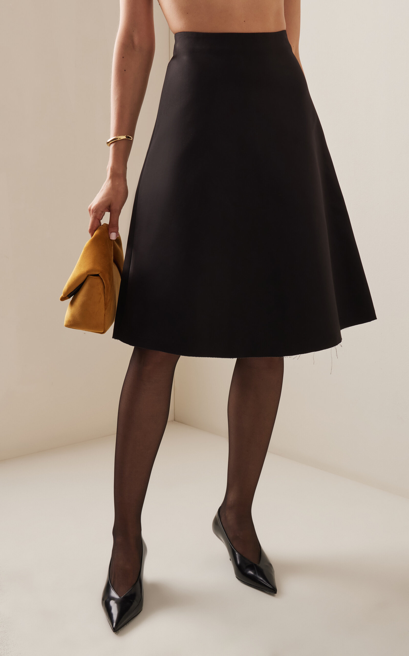 Kelly Cotton-Blend Skirt black - 3